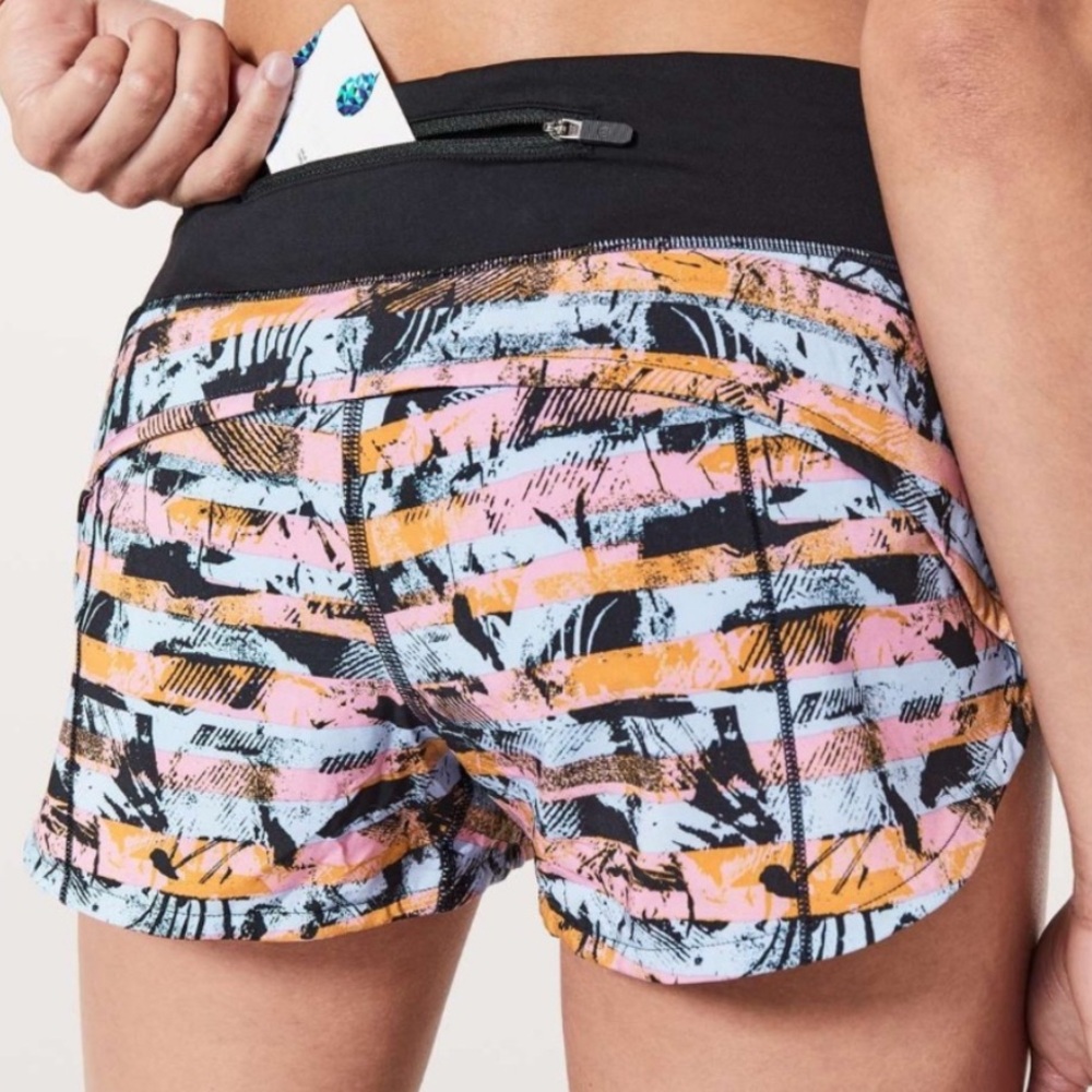 Lululemon Speed Up Short *2.5"
Inversion Multi/Black size 10 NWOT